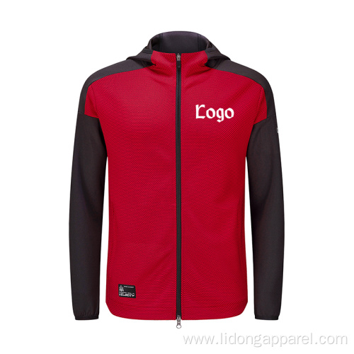 Lightweight Men's Polyester Pullover Hoodie Sport Jacket
